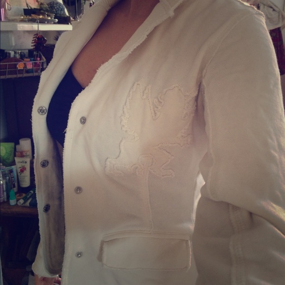 COPY - TRIPLE 5 SOUL cotton blazer w pockets and zipper - Picture 3 of 7